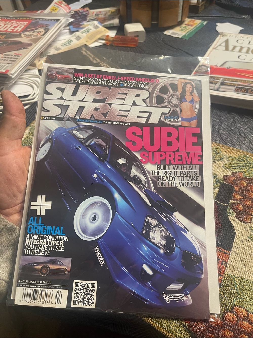 Super Street Magazine April 2011  SUBIE SUPREME WHIT ASHLEY